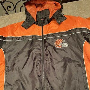 Cincinnati Bengals NFL Full Zip Men's G-III Hooded Winter Jacket Coat Size XL